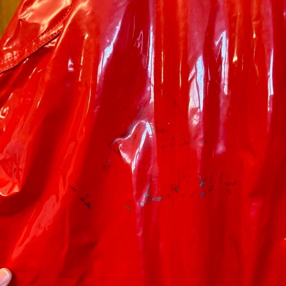Vintage Wippette Glossy Red Raincoat - Picture 7 of 7
